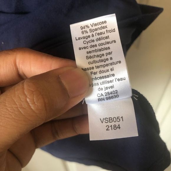 Lilla P Baby Blue and Navy Colorblock Dress Size Small - Picture 5 of 7